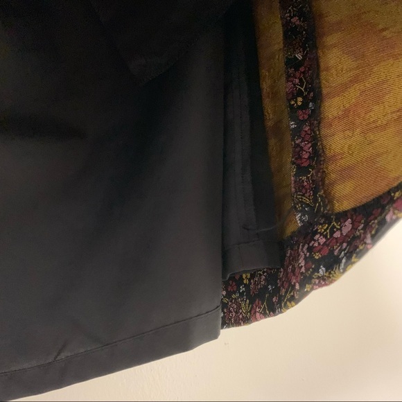 LOFT Black Jacquard Floral Print Skirt With Pockets Size‎ 6 - Picture 10 of 11